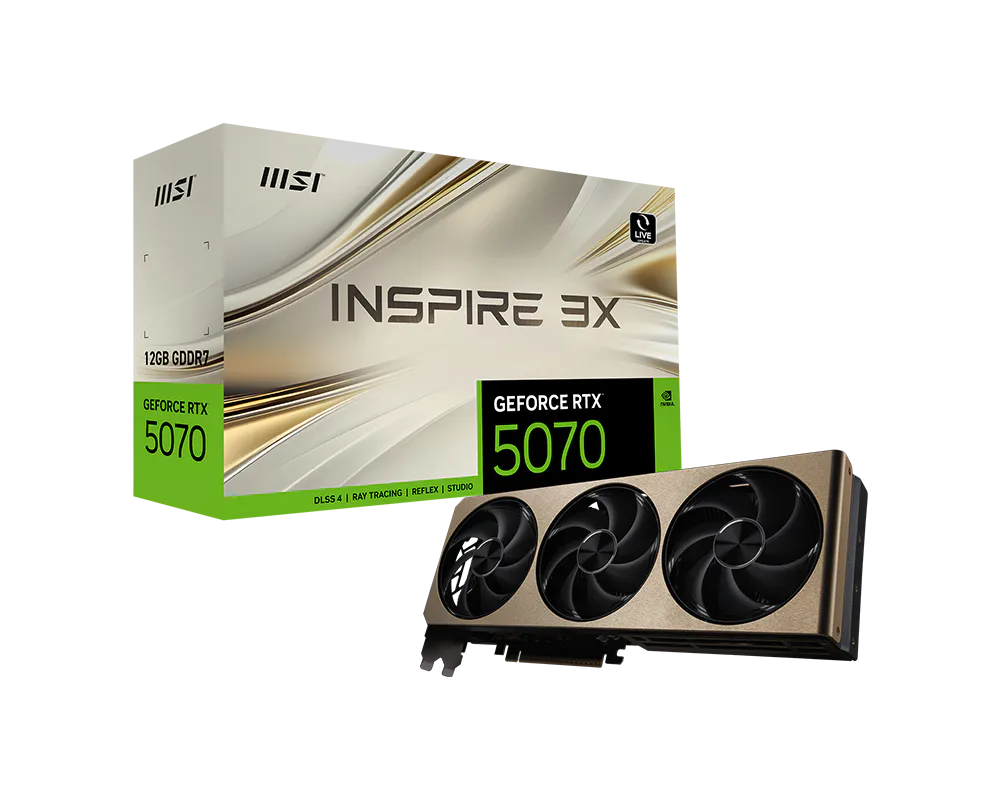 MSI GeForce RTX 5070 12G INSPIRE 3X